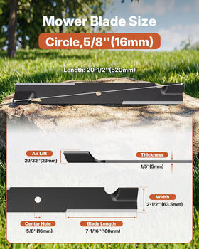 Fismiuta blade compatible with Bad Boy, Exmark and Dixie Chopper for versatile mowing