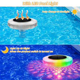 Fistone remote control adjusts LED colors from the poolside.