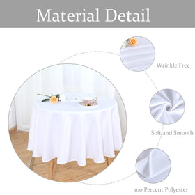 Fitable zippered tablecloth shown with umbrella in place