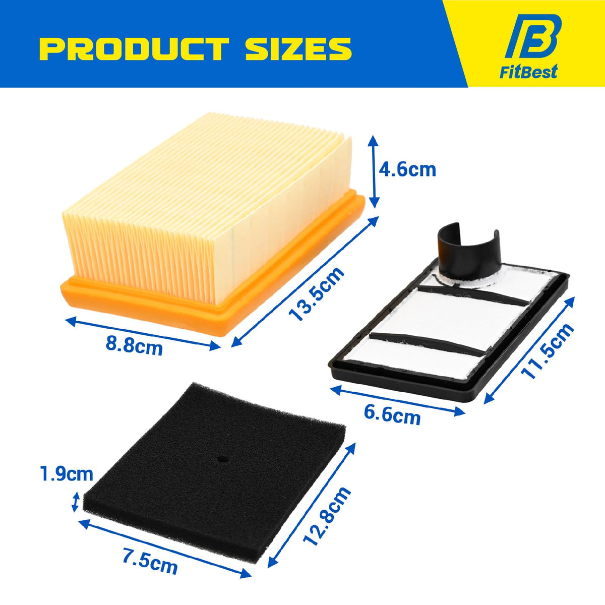 FitBest SR430 air filter showcases easy maintenance and reliable intake.