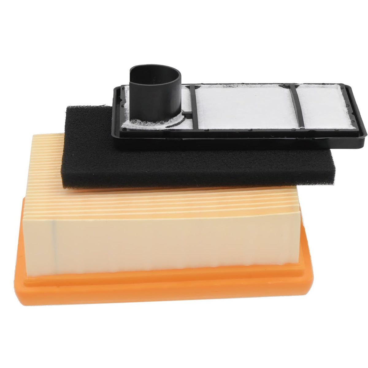 FitBest TS400 air filter demonstrates compatibility for concrete-cutting use.