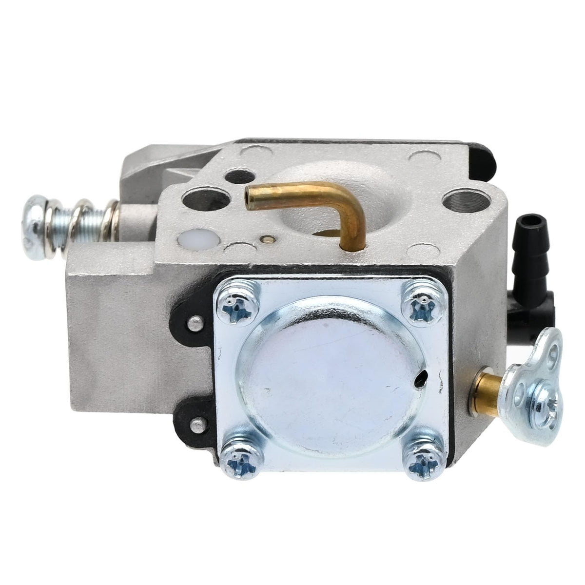 FitBest full-pack carburetor kit includes air filter, fuel line, and spark plug for easy swap