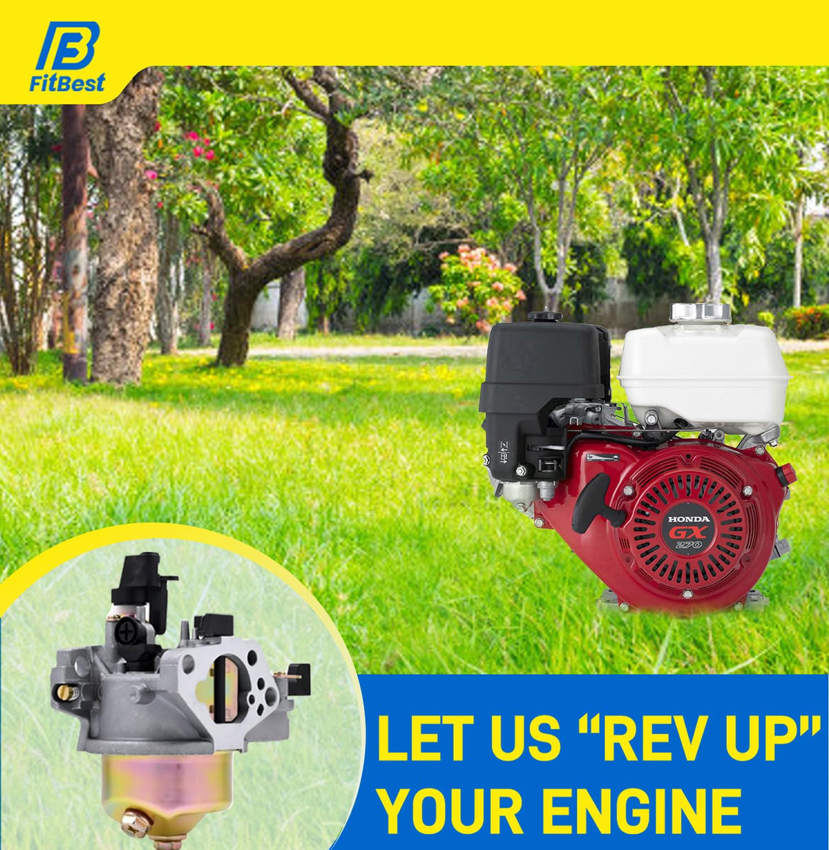 FitBest spark plug included boosts reliable ignition for GX240.