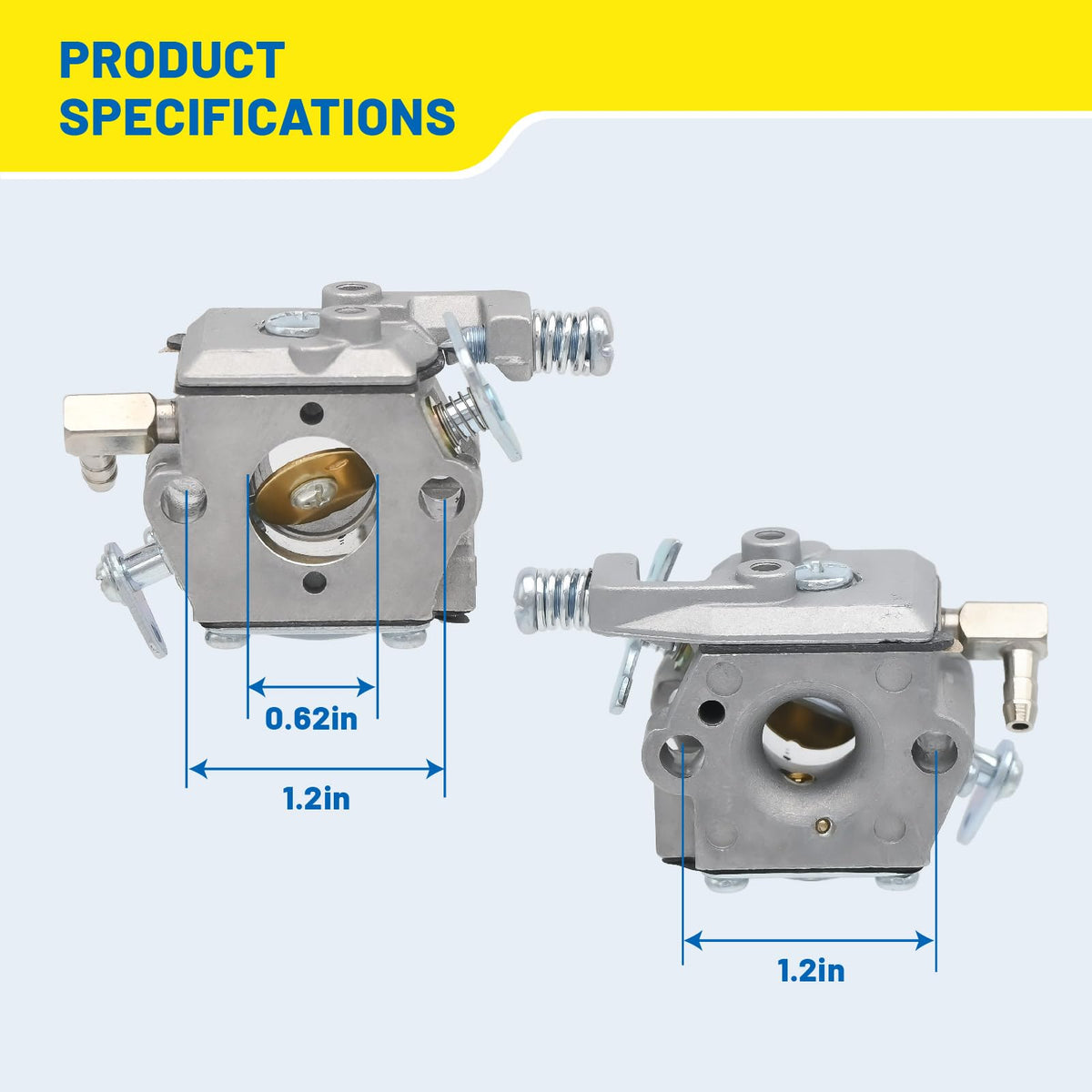 FitBest fuel line ensures reliable fuel flow to the carburetor.
