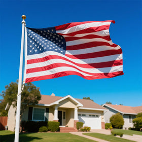 FITEAN American flag with durable stitching and reinforced edges.