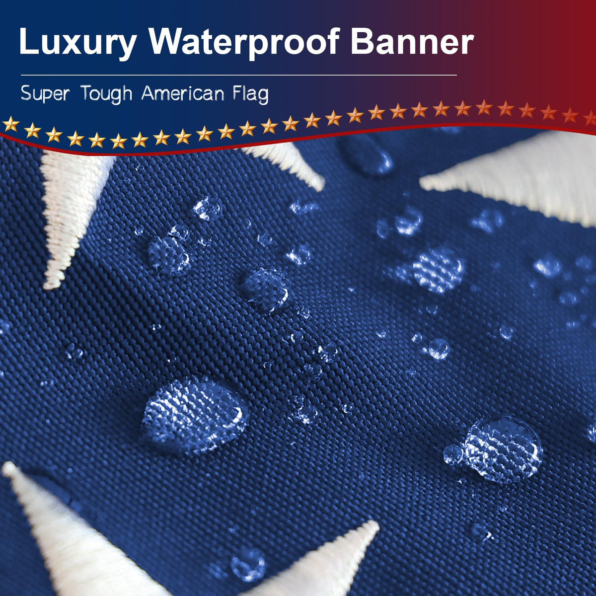 FITEAN American flag fluttering shows wind resistance outdoors.