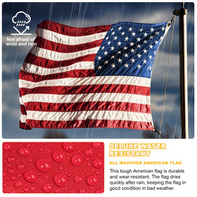 FITEAN double-stitched seams enhance wind resistance