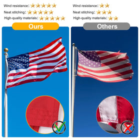 FITEAN outdoor display flag endures harsh conditions with durable construction.