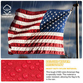 FITEAN rust-free grommets enable easy hanging on standard poles.