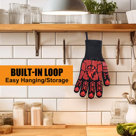FITFIV BBQ gloves provide full coverage for fingers and forearms.
