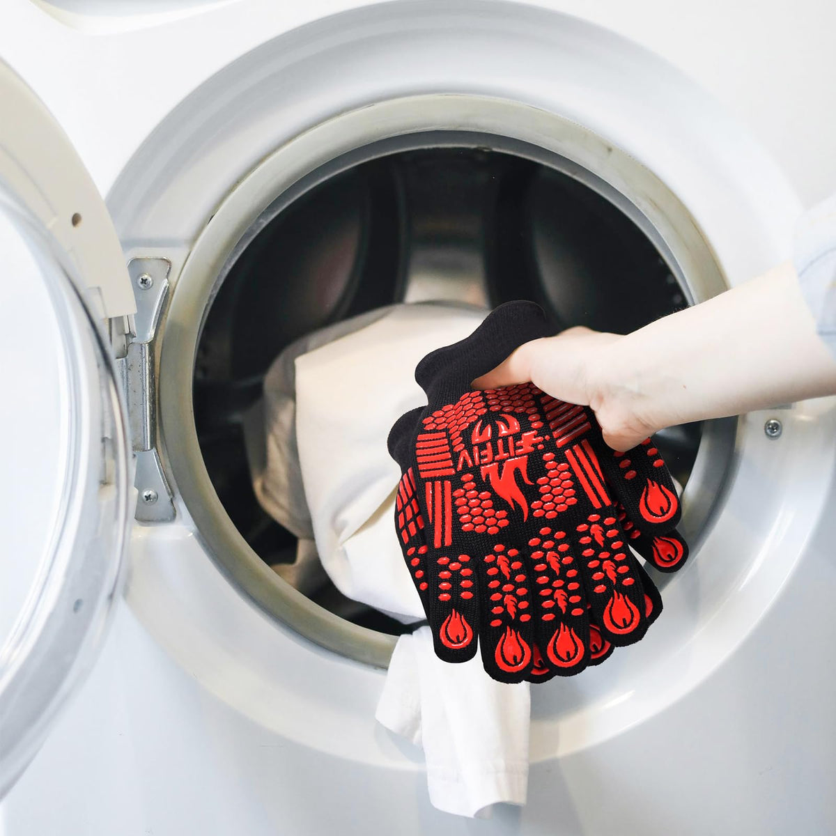 FITFIV cuffs with hanging loop simplify storage and drying.