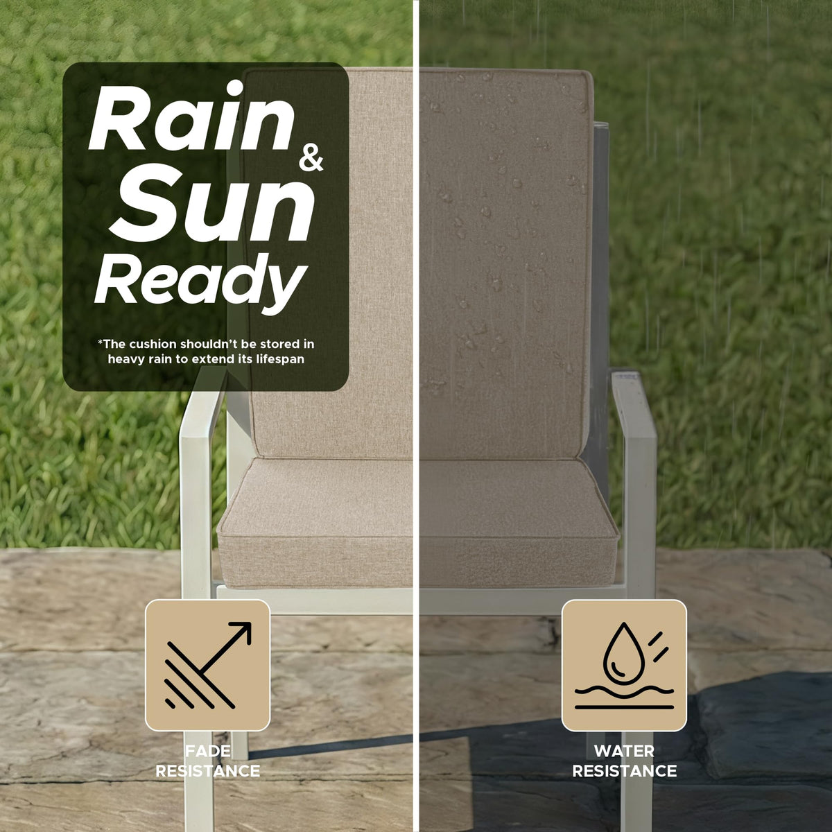 Fitfree chair cushions high density foam provide steady back support and shape retention