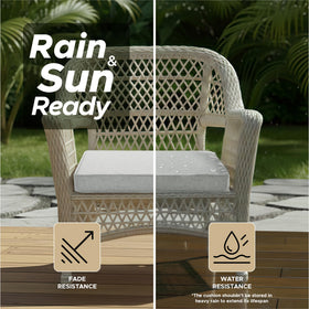 Fitfree cushions feature high-density foam for firm, sag-free seating.
