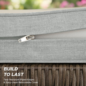 Fitfree universal-fit cushions suit wicker, metal, wood, and more.