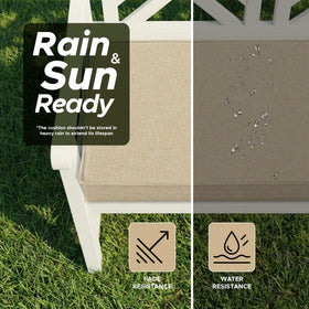 Fitfree cushion uses high-density foam for supported seating without sag.