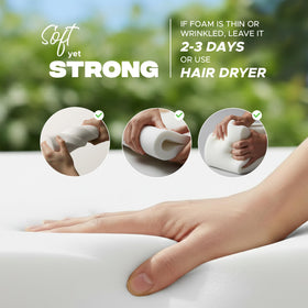 Fitfree removable cover is machine washable for easy cleaning and care.