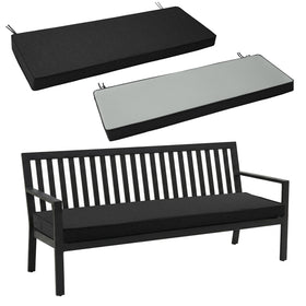 Fitfree outdoor bench cushion with water-resistant fabric for everyday porches