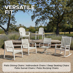 Fitfree 6-pack black cushions refresh an entire patio area