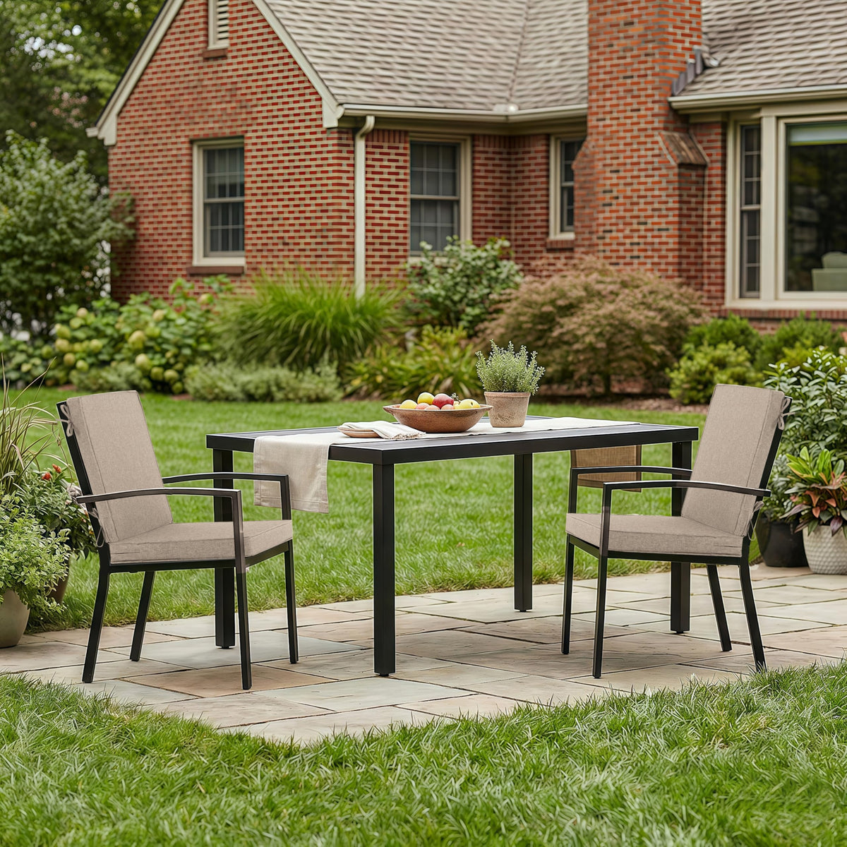 Fitfree outdoor chair cushions fade resistant color after sun exposure for dining
