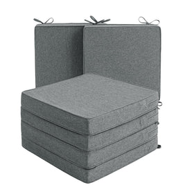 Fitfree outdoor chair cushions in water-resistant fabric ready for all-weather use