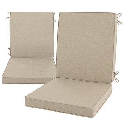 Fitfree outdoor chair cushions water resistant for all weather seating and durability