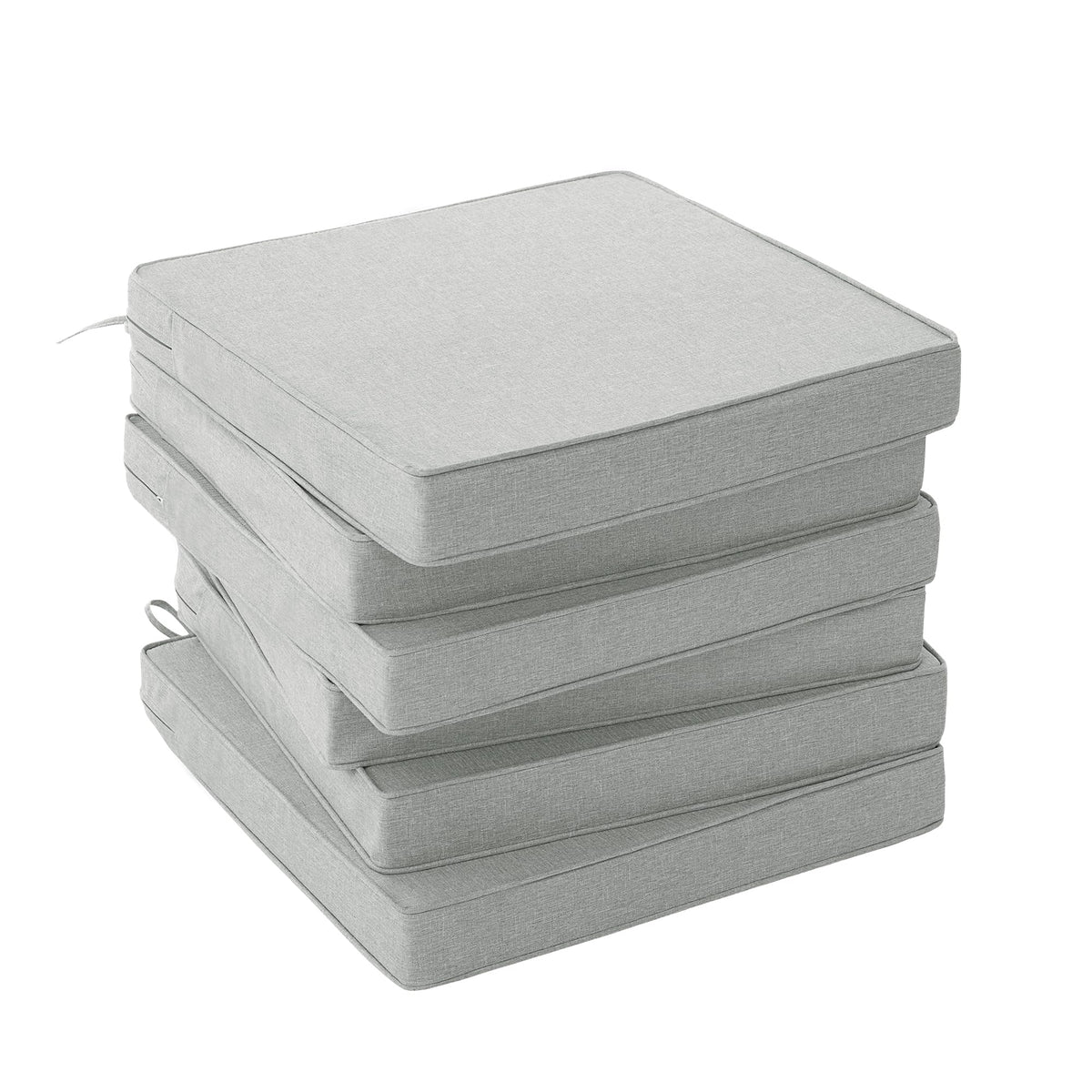 Fitfree outdoor chair cushions in water-resistant fabric protect porch seating from light rain.