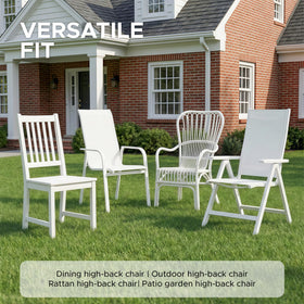 Fitfree universal-fit cushions for versatile outdoor dining chair upgrades