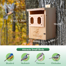 Fitraho semi-open nesting design provides airy space for nestlings