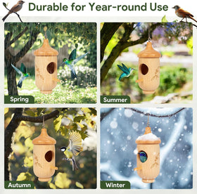 Fitraho hummingbird house gift idea for garden lovers