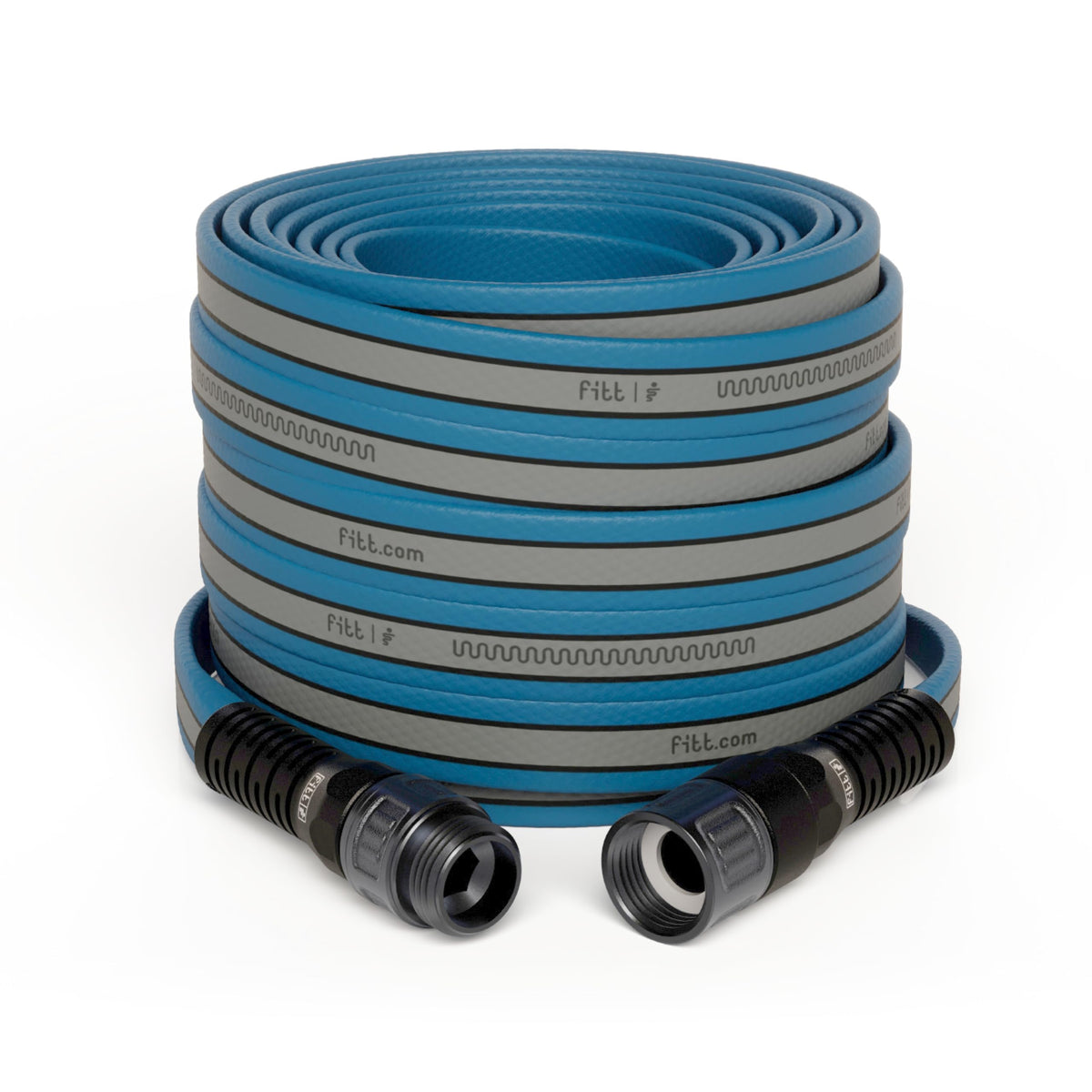 FITT HiFlo 25ft flat hose, compact storage for balconies and small gardens.