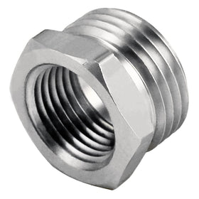 Fitvell garden hose adapter 3-4 GHT male to 1-2 NPT female for easy thread conversion.