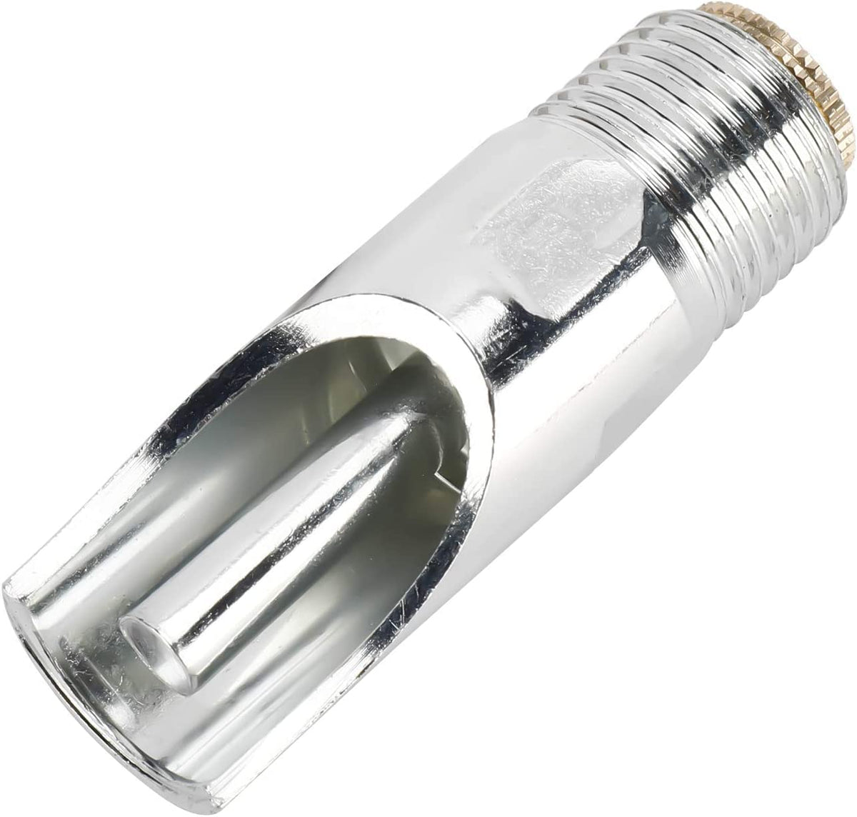 Fitvell pig waterer with 1/2 inch NPT thread for standard lines.