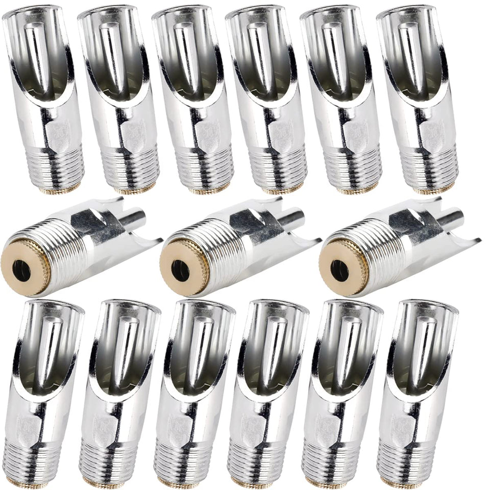 Fitvell pig nipple drinker pack of 15 with durable stainless steel construction.