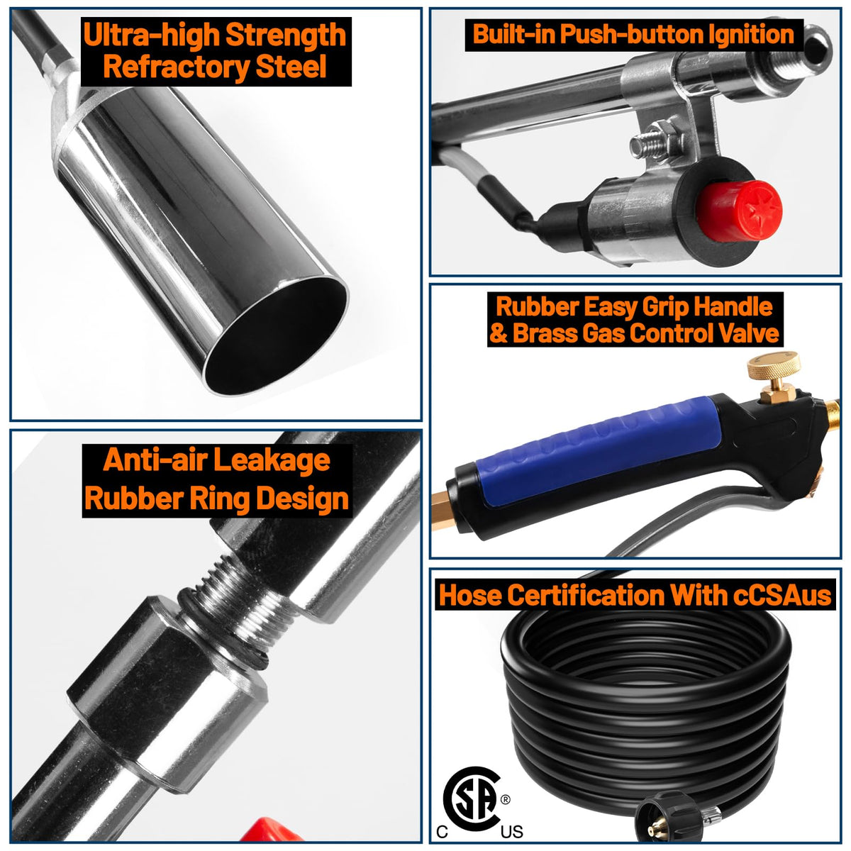 Fiulensyi torch featuring ergonomic handle for comfortable long sessions.