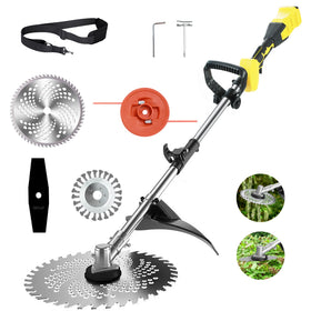 Fiutazge cordless weed trimmer assembly view showing quick setup for edging tasks
