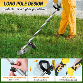 Fiutazge cordless weed trimmer detachable design for compact storage