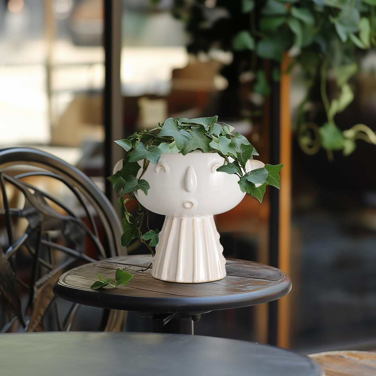 Fivepot face planter plant compatibility supports succulents pothos and small greens.