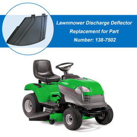 FIX ZHANG deflector shield on mower demonstrates TimeCutter compatibility and easy replacement