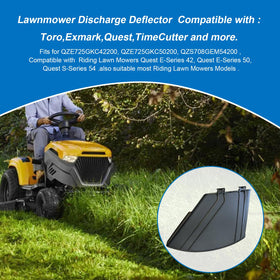 FIX ZHANG 138-7502 deflector shield on Exmark Quest riding mower in use