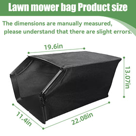 FIX ZHANG lawn bag back view for Troy-Bilt, reinforced seams for durability.