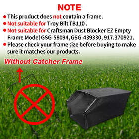 FIX ZHANG bag side-fit image shows compatible fit with Troy-Bilt models.