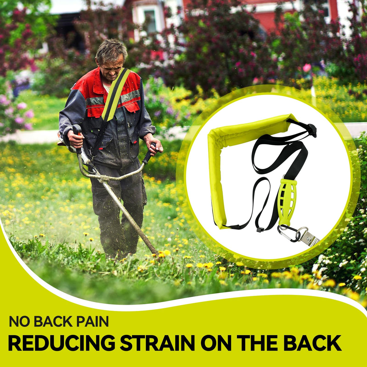FIX ZHANG weightless yard work demo with comfortable shoulders