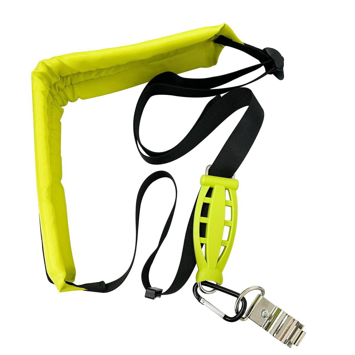 FIX ZHANG Zero Gravity trimmer strap front view reduces back strain