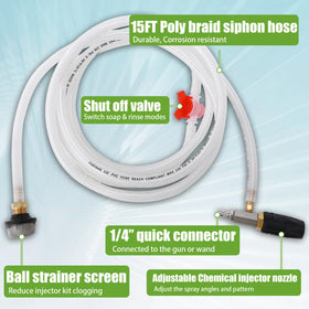 FIXFANS ball strainer reduces injector clogging during use.