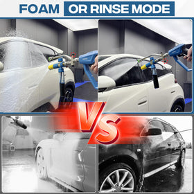 FIXFANS dual wand allows foam or rinse without swapping tools