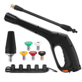 FIXFANS in-use garage cleaning demonstrates powerful spray performance