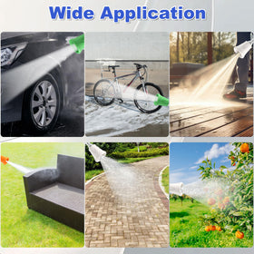 FIXFANS five nozzle tips with varied angles support precise washing for vehicles and surfaces