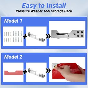 FIXFANS pressure washer accessory storage keeps parts together and easy to find
