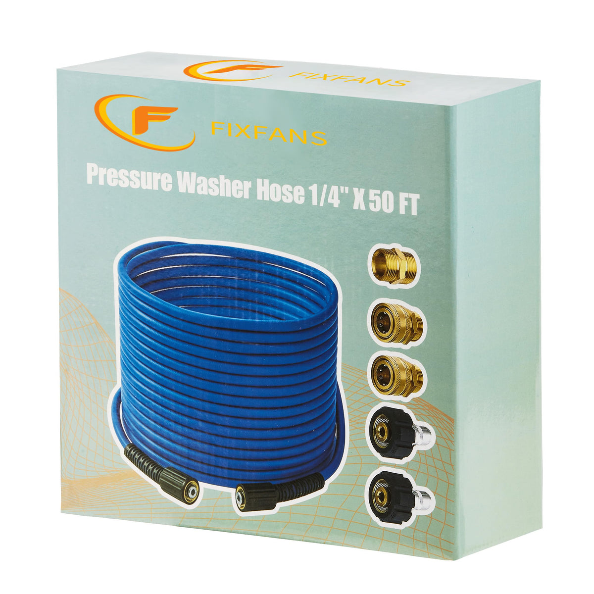 FIXFANS PVC hose with 9000 PSI burst strength for durability