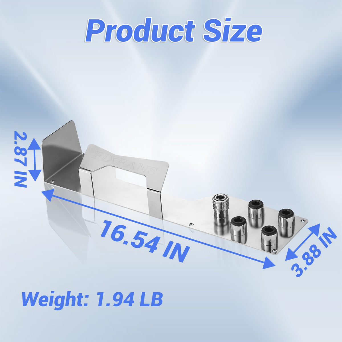 FIXFANS includes expandable screws for simple, damage-free installation